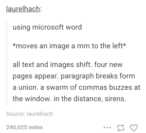 Microsoft Word formatting